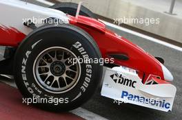 23.02.2007 Sakhir, Bahrain,  Toyota Racing front wing - Formula 1 Testing