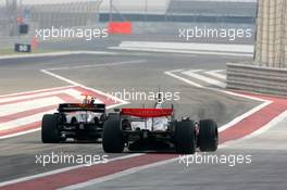 24.02.2007 Sakhir, Bahrain,  Fernando Alonso (ESP), McLaren Mercedes, Mark Webber (AUS), Red Bull Racing - Formula 1 Testing