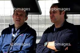 28.02.2007, Sakhir, Bahrain,  Franz Tost (AUT), Scuderia Toro Rosso, Team Principal, Gerhard Berger (AUT), Scuderia Toro Rosso, 50% Team Co Owner - Formula 1 Testing