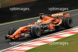 19.10.2007 Sao Paulo, Brazil,  Adrian Sutil (GER), Spyker F1 Team, F8-VII-B - Formula 1 World Championship, Rd 17, Brazilian Grand Prix, Friday Practice