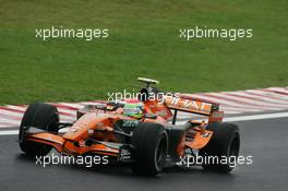 19.10.2007 Sao Paulo, Brazil,  Adrian Sutil (GER), Spyker F1 Team, F8-VII-B - Formula 1 World Championship, Rd 17, Brazilian Grand Prix, Friday Practice