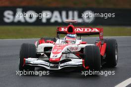 19.10.2007 Sao Paulo, Brazil,  Takuma Sato (JPN), Super Aguri F1, SA07 - Formula 1 World Championship, Rd 17, Brazilian Grand Prix, Friday Practice