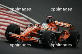 19.10.2007 Sao Paulo, Brazil,  Adrian Sutil (GER), Spyker F1 Team, F8-VII-B - Formula 1 World Championship, Rd 17, Brazilian Grand Prix, Friday Practice