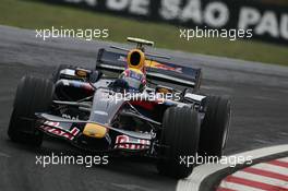 19.10.2007 Sao Paulo, Brazil,  Mark Webber (AUS), Red Bull Racing, RB3 - Formula 1 World Championship, Rd 17, Brazilian Grand Prix, Friday Practice
