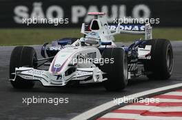 19.10.2007 Sao Paulo, Brazil,  Nick Heidfeld (GER), BMW Sauber F1 Team, F1.07 - Formula 1 World Championship, Rd 17, Brazilian Grand Prix, Friday Practice