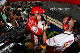 21.10.2007 Sao Paulo, Brazil,  Kimi Raikkonen (FIN), Räikkönen, Scuderia Ferrari - Formula 1 World Championship, Rd 17, Brazilian Grand Prix, Sunday Pre-Race Grid