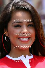 21.10.2007 Sao Paulo, Brazil,  Grid girl - Formula 1 World Championship, Rd 17, Brazilian Grand Prix, Sunday Grid Girl