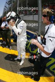 21.10.2007 Sao Paulo, Brazil,  Robert Kubica (POL),  BMW Sauber F1 Team  - Formula 1 World Championship, Rd 17, Brazilian Grand Prix, Sunday Pre-Race Grid