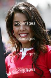 21.10.2007 Sao Paulo, Brazil,  Grid girl - Formula 1 World Championship, Rd 17, Brazilian Grand Prix, Sunday Grid Girl