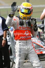 21.10.2007 Sao Paulo, Brazil,  Lewis Hamilton (GBR), McLaren Mercedes - Formula 1 World Championship, Rd 17, Brazilian Grand Prix, Sunday Podium