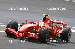 21.10.2007 Sao Paulo, Brazil,  Kimi Raikkonen (FIN), Räikkönen, Scuderia Ferrari, F2007 - Formula 1 World Championship, Rd 17, Brazilian Grand Prix, Sunday Podium