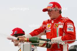 21.10.2007 Sao Paulo, Brazil,  Winner, 1st, Kimi Raikkonen (FIN), Räikkönen, Scuderia Ferrari, F2007 - Formula 1 World Championship, Rd 17, Brazilian Grand Prix, Sunday Podium