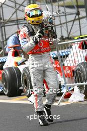 21.10.2007 Sao Paulo, Brazil,  Lewis Hamilton (GBR), McLaren Mercedes - Formula 1 World Championship, Rd 17, Brazilian Grand Prix, Sunday Podium