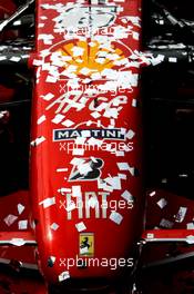 21.10.2007 Sao Paulo, Brazil,  Scuderia Ferrari, F2007, covered in glitter - Formula 1 World Championship, Rd 17, Brazilian Grand Prix, Sunday Podium