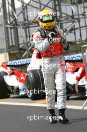 21.10.2007 Sao Paulo, Brazil,  Lewis Hamilton (GBR), McLaren Mercedes - Formula 1 World Championship, Rd 17, Brazilian Grand Prix, Sunday Podium