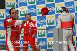 21.10.2007 Sao Paulo, Brazil,  Felipe Massa (BRA), Scuderia Ferrari - Formula 1 World Championship, Rd 17, Brazilian Grand Prix, Sunday Podium