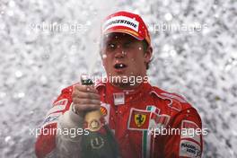 21.10.2007 Sao Paulo, Brazil,  Kimi Raikkonen (FIN), Räikkönen, Scuderia Ferrari - Formula 1 World Championship, Rd 17, Brazilian Grand Prix, Sunday Podium