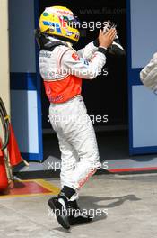 21.10.2007 Sao Paulo, Brazil,  Lewis Hamilton (GBR), McLaren Mercedes - Formula 1 World Championship, Rd 17, Brazilian Grand Prix, Sunday Podium