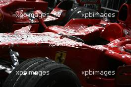 21.10.2007 Sao Paulo, Brazil,  Scuderia Ferrari, F2007, covered in glitter - Formula 1 World Championship, Rd 17, Brazilian Grand Prix, Sunday Podium