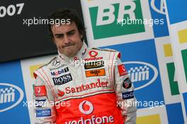 21.10.2007 Sao Paulo, Brazil,  Fernando Alonso (ESP), McLaren Mercedes - Formula 1 World Championship, Rd 17, Brazilian Grand Prix, Sunday Podium