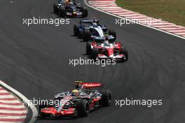 21.10.2007 Sao Paulo, Brazil,  Lewis Hamilton (GBR), McLaren Mercedes, Jarno Trulli (ITA), Toyota Racing, Nico Rosberg (GER), WilliamsF1 Team, David Coulthard (GBR), Red Bull Racing - Formula 1 World Championship, Rd 17, Brazilian Grand Prix, Sunday Race