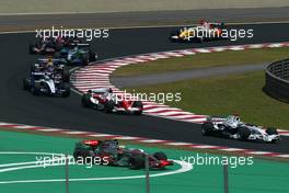 21.10.2007 Sao Paulo, Brazil,  Lewis Hamilton (GBR), McLaren Mercedes drievs off the circuit - Formula 1 World Championship, Rd 17, Brazilian Grand Prix, Sunday Race