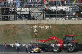 21.10.2007 Sao Paulo, Brazil,  Heikki Kovalainen (FIN), Renault F1 Team - Formula 1 World Championship, Rd 17, Brazilian Grand Prix, Sunday Race