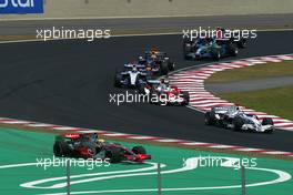 21.10.2007 Sao Paulo, Brazil,  Lewis Hamilton (GBR), McLaren Mercedes drievs off the circuit - Formula 1 World Championship, Rd 17, Brazilian Grand Prix, Sunday Race