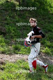 21.10.2007 Sao Paulo, Brazil,  Jenson Button (GBR), Honda Racing F1 Team, after retiring from the race - Formula 1 World Championship, Rd 17, Brazilian Grand Prix, Sunday Race