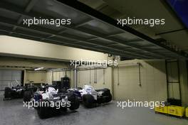 21.10.2007 Sao Paulo, Brazil,  Williams F1 Team and BMW Sauber F1 Team cars still in the parc ferme for investigation - Formula 1 World Championship, Rd 17, Brazilian Grand Prix, Sunday Race