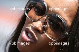 20.10.2007 Sao Paulo, Brazil,  Naomi Campbell (GBR), Supermodel, In the paddock - Formula 1 World Championship, Rd 17, Brazilian Grand Prix, Saturday
