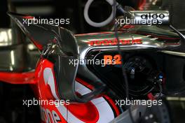 20.10.2007 Sao Paulo, Brazil,  McLaren Mercedes body work detail - Formula 1 World Championship, Rd 17, Brazilian Grand Prix, Saturday