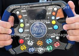 20.10.2007 Sao Paulo, Brazil,  Technical Detail, steering wheel of a Willimas, WilliamsF1 Team  - Formula 1 World Championship, Rd 17, Brazilian Grand Prix, Saturday