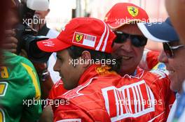 20.10.2007 Sao Paulo, Brazil,  Felipe Massa (BRA), Scuderia Ferrari, celebrates with his father - Formula 1 World Championship, Rd 17, Brazilian Grand Prix, Saturday