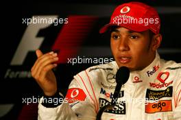 20.10.2007 Sao Paulo, Brazil,  Lewis Hamilton (GBR), McLaren Mercedes - Formula 1 World Championship, Rd 17, Brazilian Grand Prix, Saturday Press Conference