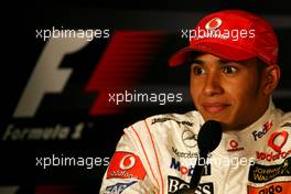 20.10.2007 Sao Paulo, Brazil,  Lewis Hamilton (GBR), McLaren Mercedes - Formula 1 World Championship, Rd 17, Brazilian Grand Prix, Saturday Press Conference