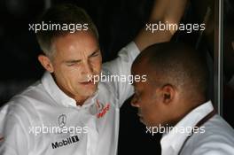 20.10.2007 Sao Paulo, Brazil,  Martin Whitmarsh (GBR), McLaren, Chief Executive Officer and Anthony Hamilton (GBR), Father of Lewis Hamilton - Formula 1 World Championship, Rd 17, Brazilian Grand Prix, Saturday