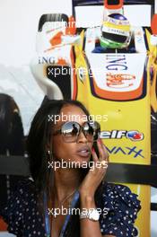 20.10.2007 Sao Paulo, Brazil,  Naomi Campbell (GBR), Supermodel - Formula 1 World Championship, Rd 17, Brazilian Grand Prix, Saturday