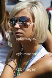 21.10.2007 Sao Paulo, Brazil,  A girl in the paddock - Formula 1 World Championship, Rd 17, Brazilian Grand Prix, Sunday