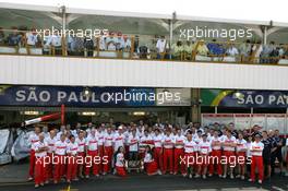 21.10.2007 Sao Paulo, Brazil,  Ralf Schumacher (GER), Toyota Racing, Jarno Trulli (ITA), Toyota Racing - Formula 1 World Championship, Rd 17, Brazilian Grand Prix, Sunday