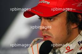 21.10.2007 Sao Paulo, Brazil,  Fernando Alonso (ESP), McLaren Mercedes - Formula 1 World Championship, Rd 17, Brazilian Grand Prix, Sunday Press Conference