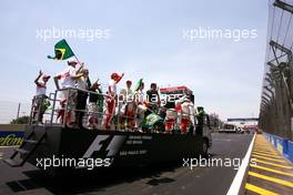 21.10.2007 Sao Paulo, Brazil,  Drivers parade - Formula 1 World Championship, Rd 17, Brazilian Grand Prix, Sunday