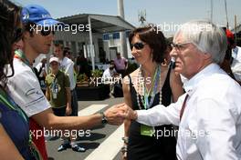 21.10.2007 Sao Paulo, Brazil,  Bernie Ecclestone (GBR) and guests - Formula 1 World Championship, Rd 17, Brazilian Grand Prix, Sunday