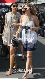 21.10.2007 Sao Paulo, Brazil,  A girl in the paddock - Formula 1 World Championship, Rd 17, Brazilian Grand Prix, Sunday