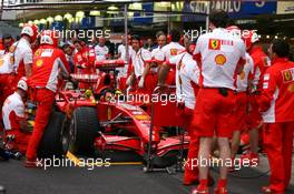 18.10.2007 Sao Paulo, Brazil,  Scuderia Ferrari pitstop practice - Formula 1 World Championship, Rd 17, Brazilian Grand Prix, Thursday