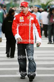 18.10.2007 Sao Paulo, Brazil,  Kimi Raikkonen (FIN), Räikkönen, Scuderia Ferrari - Formula 1 World Championship, Rd 17, Brazilian Grand Prix, Thursday