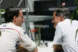 08.06.2007 Montreal, Canada,  Robert Kubica (POL),  BMW Sauber F1 Team and Dr. Mario Theissen (GER), BMW Sauber F1 Team, BMW Motorsport Director - Formula 1 World Championship, Rd 6, Canadian Grand Prix, Friday
