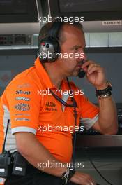 08.06.2007 Montreal, Canada,  Mike Gascoyne (GBR), Spyker F1 Team, Chief Technology Officer - Formula 1 World Championship, Rd 6, Canadian Grand Prix, Friday Practice