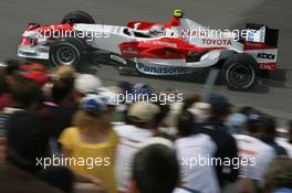 08.06.2007 Montreal, Canada,  Jarno Trulli (ITA), Toyota Racing, TF107 - Formula 1 World Championship, Rd 6, Canadian Grand Prix, Friday Practice