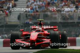 08.06.2007 Montreal, Canada,  Kimi Raikkonen (FIN), Räikkönen, Scuderia Ferrari, F2007 - Formula 1 World Championship, Rd 6, Canadian Grand Prix, Friday Practice